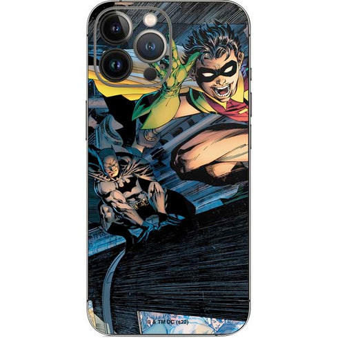DC Comics Batman All Star Batman & Robin, The Boy Wonder ( Batman & Robin in Action) By Jim Lee iPhone 13 Pro Max Skin